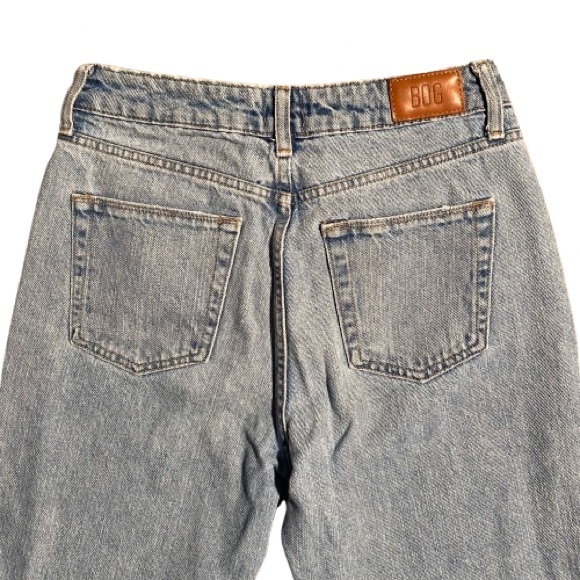 BDG Light Blue Distressed Straight Leg Jeans - Picture 6 of 7